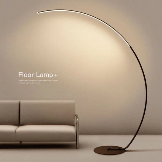 Elegant Arc Floor Lamp with Remote