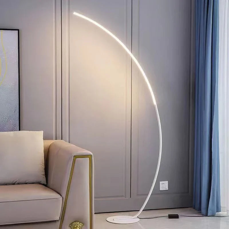 Elegant Arc Floor Lamp with Remote
